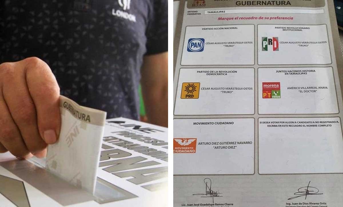 Así son las boletas para las elecciones en Tamaulipas El Mañana de