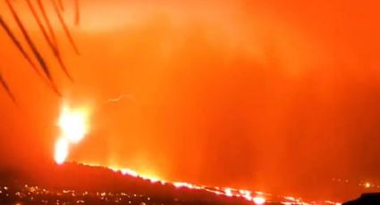 VIDEOS: Durante terremoto captan rayos volcánicos en la isla La Palma