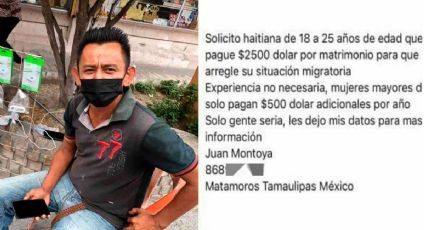 Novia corta a tamaulipeco que ofreció casarse con haitianas; ahora migrantes lo buscan