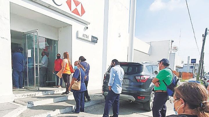 Falla sistema del banco HSBC en plena quincena