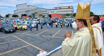 Diócesis de Nuevo Laredo realiza caravana y misa para culminar semana de eventos