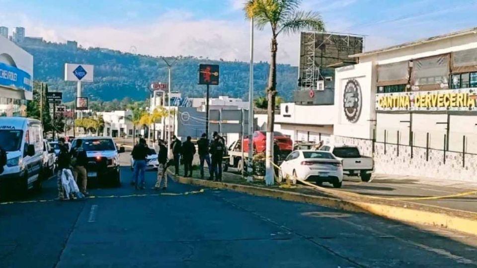 Durante la masacre en Morelia hoy en la madrugada