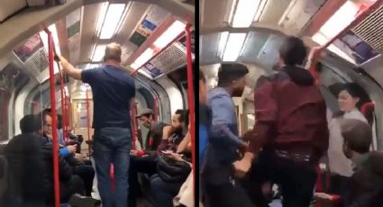 VIDEO: Pasajeros golpean a racista que iba a agredir a joven asiática en el metro