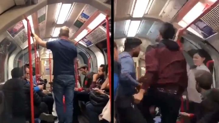 VIDEO: Pasajeros golpean a racista que iba a agredir a joven asiática en el metro