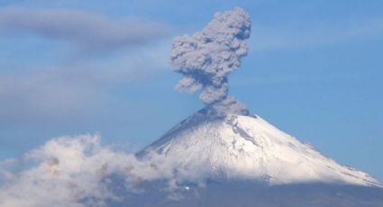 Volcán Popocatépetl emite nueve exhalaciones; registra sismo