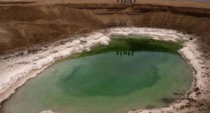 VIDEO: El Mar Muerto se encoge por el cambio climático; deja cráteres