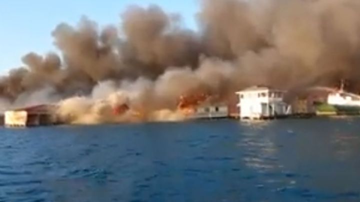 VIDEOS: Incendio arrasa con isla hondureña y deja 1.500 personas damnificadas