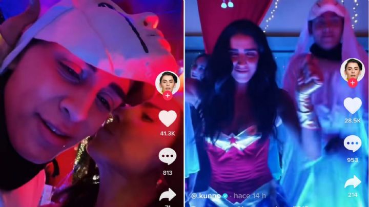 Video: Kunno le jura amor a Barbara de Regil en fiesta de disfraces; suben video bailando