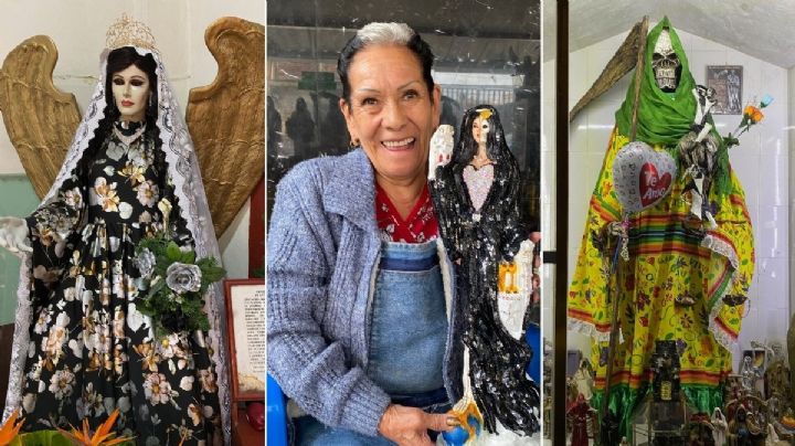 El famoso templo de la Santa Muerte en Tepito: Ve las mejores fotos.