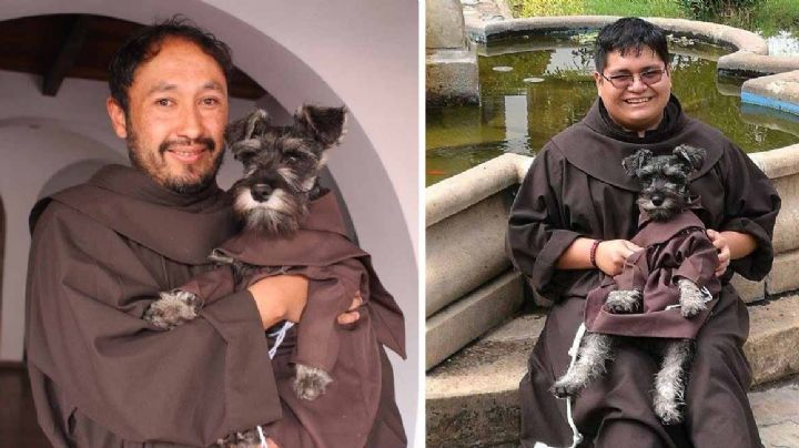 Conoce la curiosa historia de Fray Bigotes, un perrito que se ve bien 'cura'