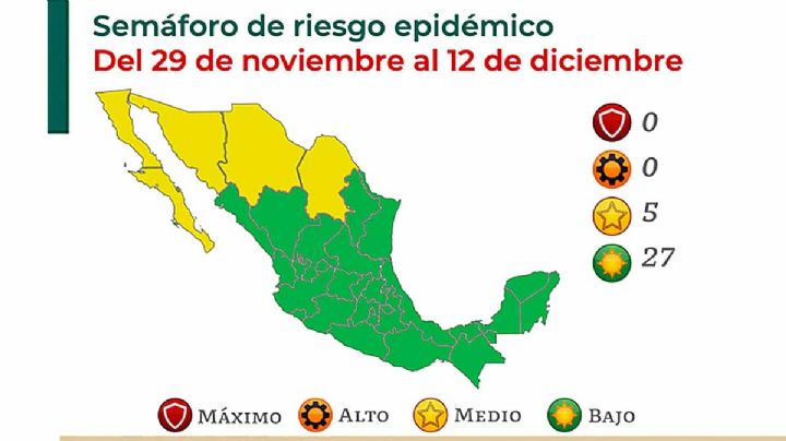 4 estados de la frontera regresan a amarillo; se salva Tamaulipas y sigue en verde