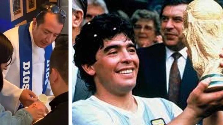 Iglesia Maradoniana de México ya tiene a su primer niño bautizado