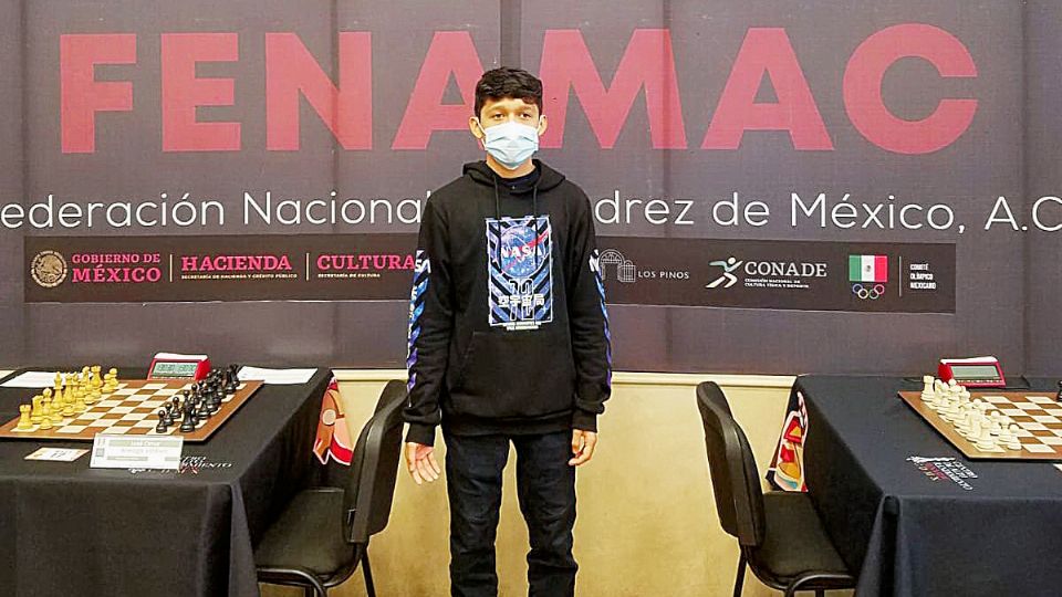 El neolaredense Cristian Gael Bojórquez acechó los primeros lugares del campeonato nacional de ajedrez