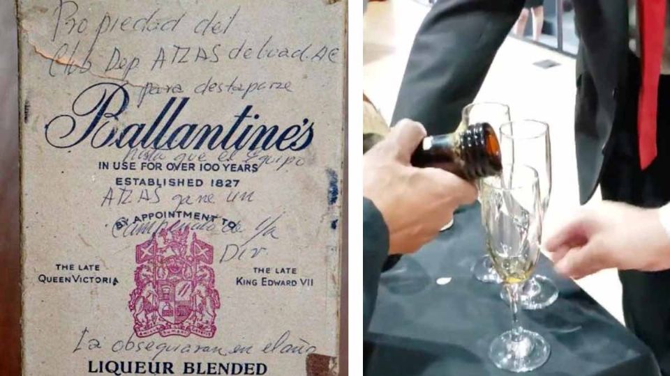 La gente del Atlas brindó con su histórica botella de whisky