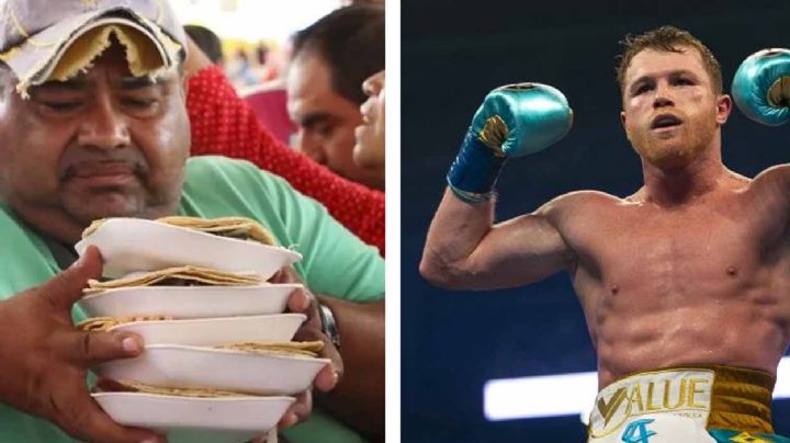 Canelo va por sus tacos y paga la cuenta de todos los clientes que se encontraban cenando