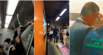 (Videos) Chofer del metro se puso romántico mientras conducía; Usuarios lo reportan con la policía.