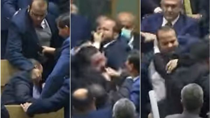 (Video) ¡Que vergüenza! Diputados se agarran a golpes en el parlamento.