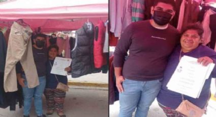 Festeja su titulación presumiendo orgulloso el puesto donde su madre trabajo para pagar sus estudios