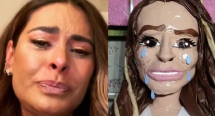 FOTO: Crean en Tamaulipas piñata de Galilea Montijo llorando