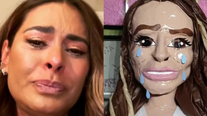 FOTO: Crean en Tamaulipas piñata de Galilea Montijo llorando