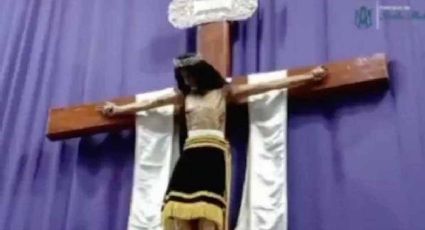 VIDEO: Figura de Cristo mueve la cabeza en iglesia de Puebla