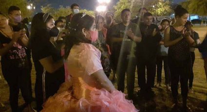 Quinceañera comparte su banquete con migrantes en Reynosa VIDEO