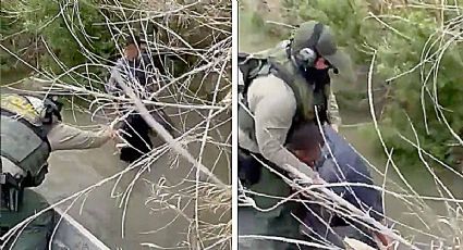 VIDEO: Salvan de morir ahogados a dos niños migrantes que intentaron cruzar solos el Río Bravo