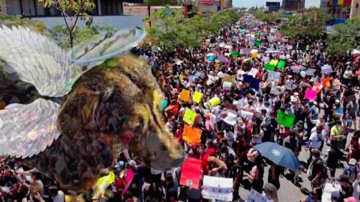México marcha por justicia a perrito Rodolfo, asesinado a machetazos