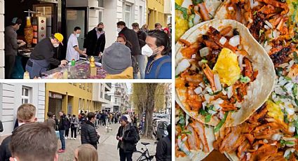 Abren puesto de tacos al pastor en Alemania y se forman filas enormes