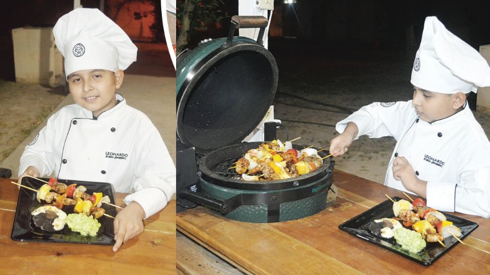 Leo Blanco aprendió de su abuelita y su mamá a cocinar.