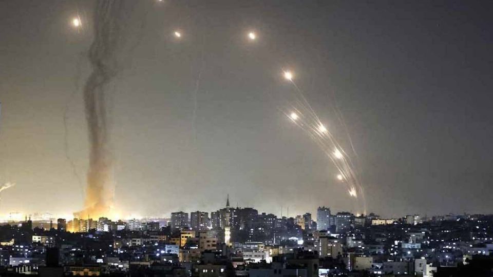 ataque de misiles tras bombardeo de Israel