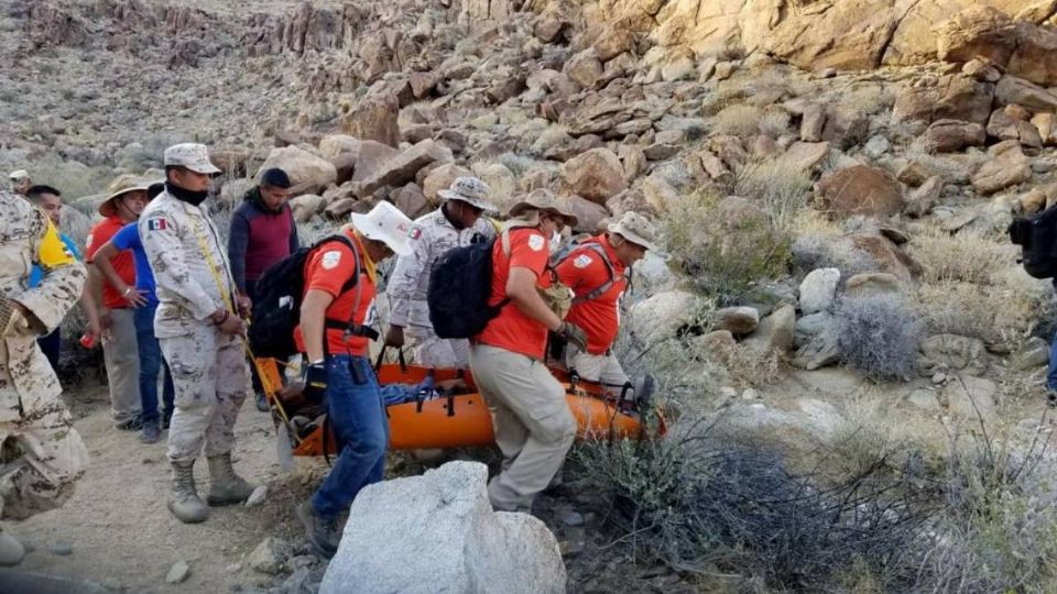 Migrante abandonado en el desierto de Baja California fue rescatado