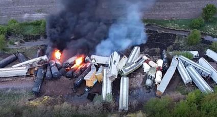 VIDEO: Sigue gente sin poder regresar a sus casas  por tren de Iowa incendiado