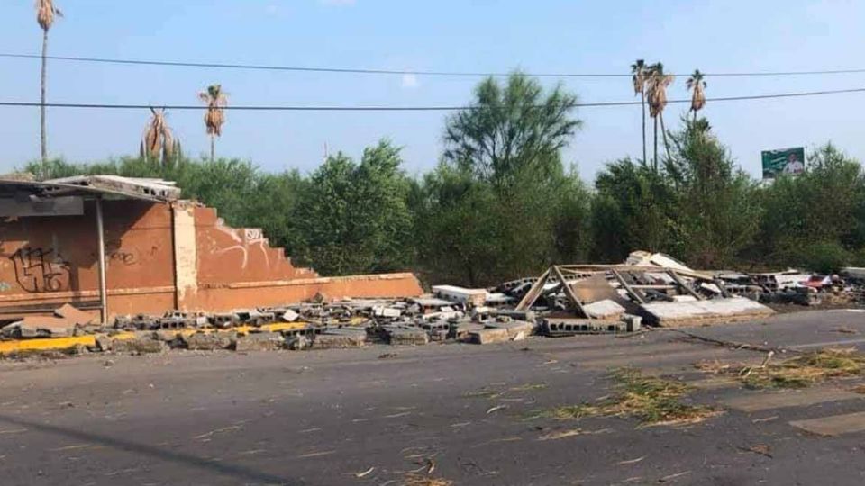 La tormenta terminó por derrumbar las ruinas de la enigmática casa.