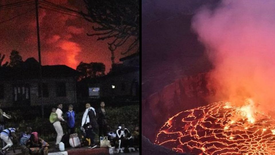 Sorpresiva erupción de volcán