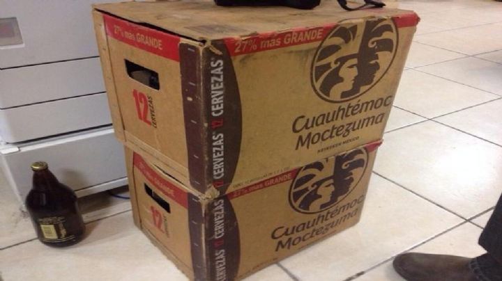 Niña pide ayuda por maltrato; escribe mensaje en cartón de cerveza