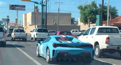 FOTOS: Captan automóvil Ferrari en calles de Nuevo Laredo