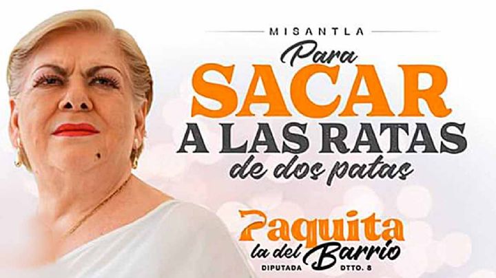 Paquita La del Barrio estrena slogan de campaña