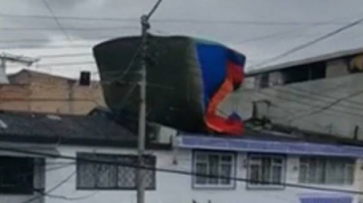 TERRIBLE: Vuela brincolín con cinco niños adentro VIDEO