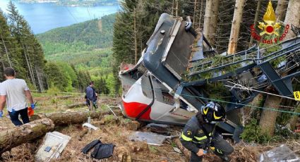 VIDEO: Fuerte accidente del teleférico que se desplomó en Italia