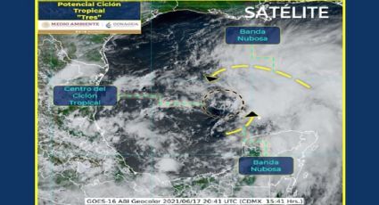 Potencial Ciclón Tropical Tres se forma en el Golfo de México