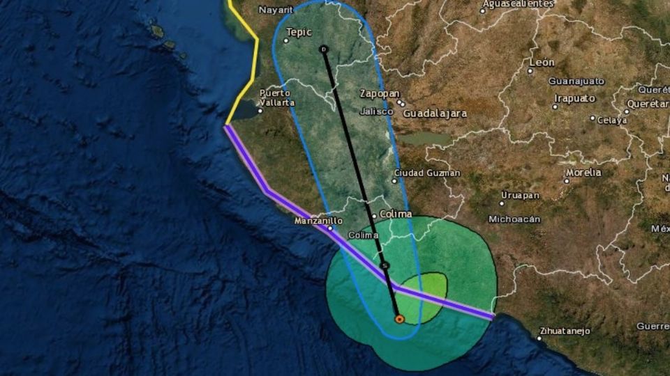 Trayectoria de la tormenta Tropical 'Dolores'