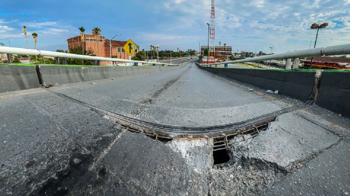 ‘Se fractura’ acceso del puente González (FOTOS)