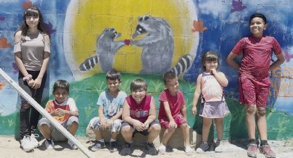 Niñas y Niños Muralistas dan color con su arte al poniente de Nuevo Laredo (FOTOS)