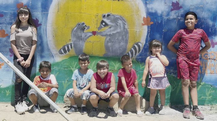 Niñas y Niños Muralistas dan color con su arte al poniente de Nuevo Laredo (FOTOS)