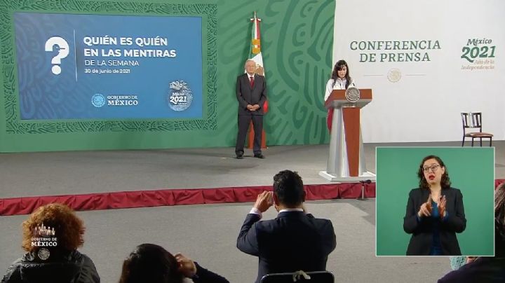 Presenta AMLO informe “Quién es quién en las mentiras de la semana”