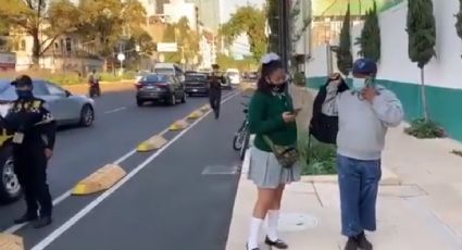 Fue la ÚNICA que se presentó en el regreso a clases, la regresaron en UBER