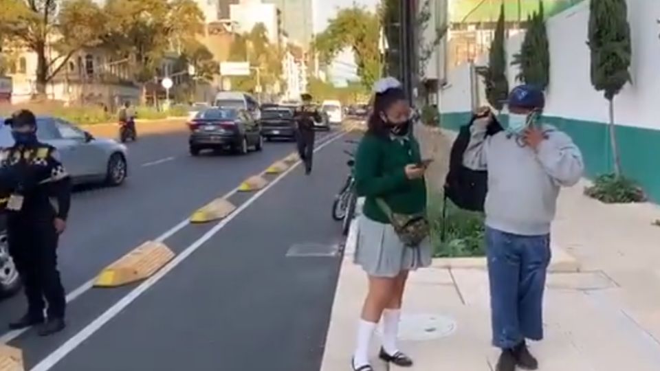 La alumna de la secundaria Héroes de Chapultepec fue la única en acudir a tomar clases presenciales.