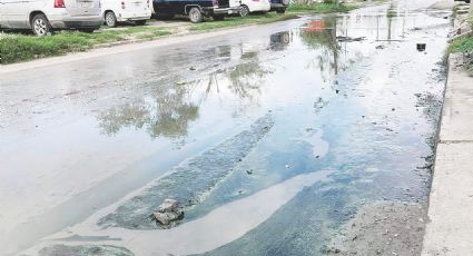 Nuevo Laredo: Vecinos de colonia Bertha del Avellano, atrapados entre aguas fétidas