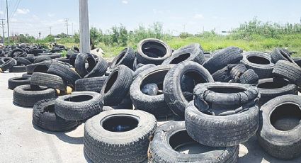 Hacen de Nuevo Laredo tiradero gigante de llantas